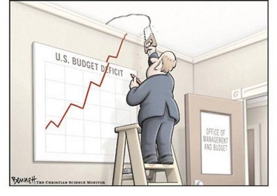 Ilustración de déficit fiscal