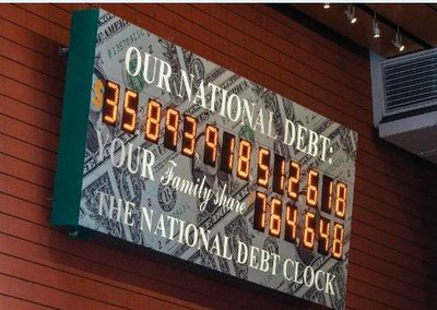 Photo of the U.S. National Debt Clock