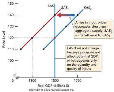 Input prices and aggregate supply