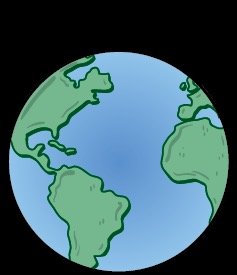 Globe representing Rest of World