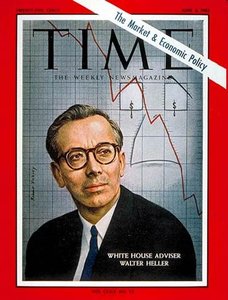 TIME magazine cover featuring Walter Heller, White House Adviser