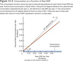 Figure 11-3 Consumption as a Function of Real GDP