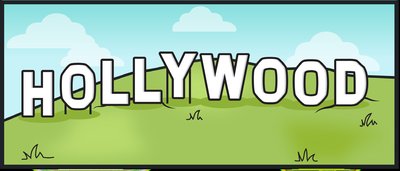 Hollywood sign representing external economies