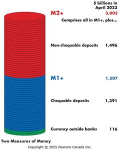 Two Measures of Money: M1+ and M2+ in Canada