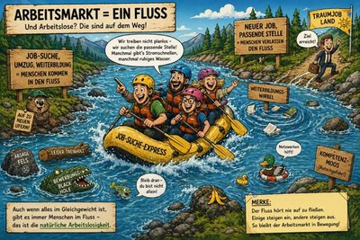 Arbeitsmarkt als Fluss