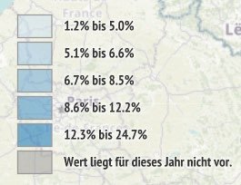 Regionale Arbeitslosenquoten in Deutschland
