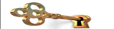 A key entering a keyhole, symbolizing the key idea of the model