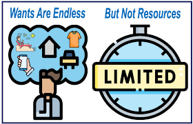 Wants are endless but not resources