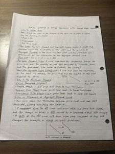 AD shift due to monetary policy