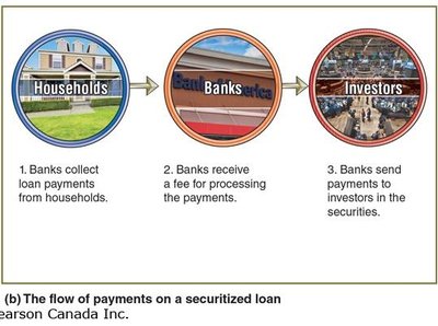 Flow of payments on a securitized loan