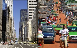 Comparison of rich and poor nations