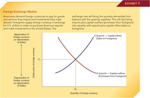 Foreign exchange market equilibrium
