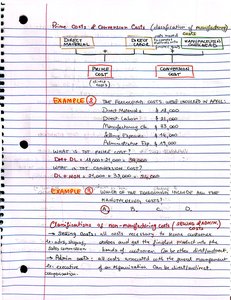 Prime and Conversion Costs Diagram