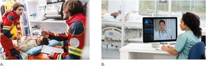 Nurse and physician communicating using medical language