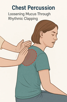Chest percussion for mucus clearance