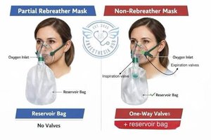 Comparison of partial and non-rebreather masks