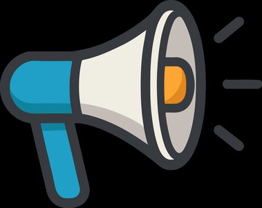 Megaphone for 'mega-' (very large)