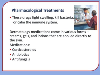 Pharmacological treatments for skin conditions