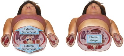 External and internal locations