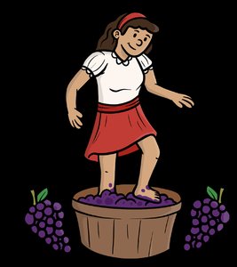 Grape stomping for -tripsy