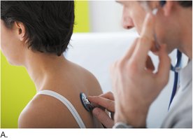 Auscultation of the lungs