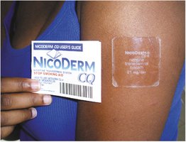 Nicotine patch for smoking cessation