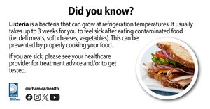 Listeria information and prevention