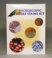 Microscopic slides stains kit