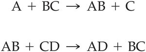 Exchange reaction equations