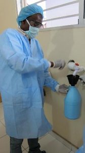 Mixing bleach solution for disinfection
