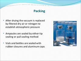 Packing and storage of cultures