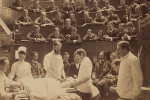Boston City Hospital operating theater, circa 1890