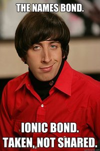 Ionic bond formation: electron transfer