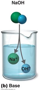 Salt dissociation: NaCl in water