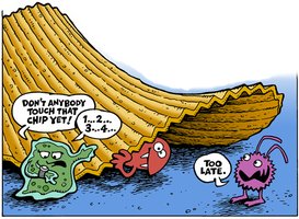 Cartoon about 5 second rule