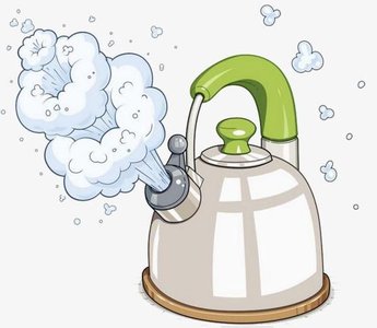 Kettle with steam (moist heat)