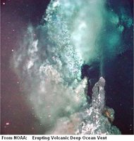Volcanic deep ocean vent