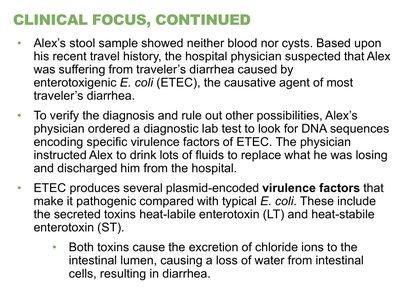 ETEC clinical focus continued and virulence factors