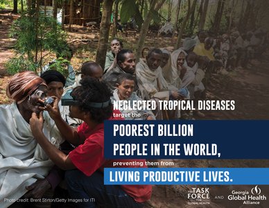NTDs target the poorest billion people, preventing productive lives