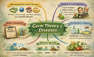 Germ theory of disease mind map