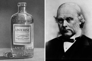 Listerine bottle and Joseph Lister