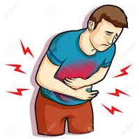 Person with stomach pain, representing antibiotic-associated diarrhea