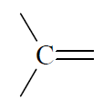 Carbon with double bonds