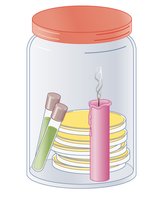 Candle jar for anaerobic growth