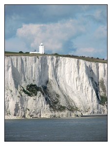 White cliffs of Dover, composed of chalk from microfossils