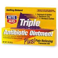 Triple antibiotic ointment containing polymyxin B
