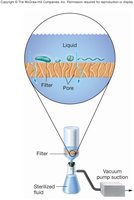 Filtration process diagram