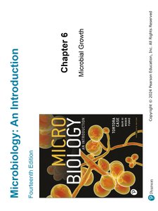 Microbiology textbook cover and chapter title