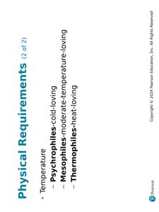 Classification of microbes by temperature preference