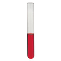 Test tube with red liquid representing a dilution tube
